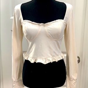 Square neck blouse